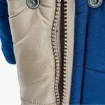 L.L.Bean Vintage 70s Hooded Puffer Parka | Sz Small (Estimated) | Blue & Tan Photo 12