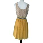 Lila Rose Lily Rose Sleeveless Dress Yellow Tan Medium Photo 1