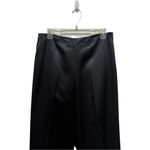 Talbots  Vintage Pure Silk Dress Pants Side Zipper Trousers Lined Solid Black 10 Photo 1