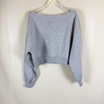 BP Women’s Size Small Gray Off Shoulder Fleece Sweatshirt Nordstrom NWT Photo 3