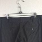 New York & Co. Charcoal Striped Dress Crops Sz 8 Photo 4