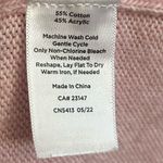 Talbots  Pink Shawl Collar Button V Neck Cotton Mix Pullover Sweater XL Photo 5