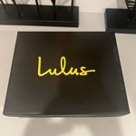 Luxe Lulus  Elegant Black Heels Size 8 Photo 4