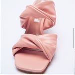 ZARA pink thick strap mule heel sandals blogger style | US 10, EU 41 Photo 6