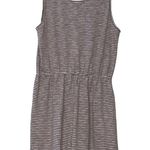 Good Luck Gem  Versona large womens soft taupe striped shorts romper sleeveless Photo 2