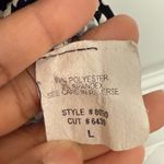 Vintage Y2K Black White Ruched Dot Print Sleeveless Top 90s 00s Size Large Photo 5