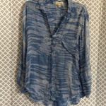Cloth & Stone Cloth and Stone clouds tie dye button down Long Sleeve blouse Women’s Size S Photo 1