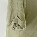 Lumière New Rolled Short Sleeve V-Neck Tee Olive Green Photo 8