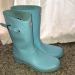 Hunter Women's Original Short Rain blue in color size 11 rubber boots sp… Photo 2