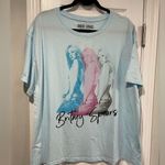 NWT Britney Spears Size XL Light Blue Short Sleeve Tee Shirt Signature Y2K Photo 0