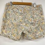 Loft  White Orange & Yellow Floral Womens Chino Dressy Shorts Womens 8 Beachy Photo 3