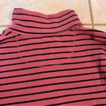 L.L.Bean Pink Striped 1/4 Zip Pullover Sz S Regular Photo 5