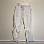 We The Free  FP white jeans with distressing at the knees Photo 2