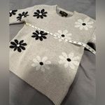 Women’s grey Truth by republic Severine style Crew Neck Sweater Black/White. SP Gray Size undefined Photo 2