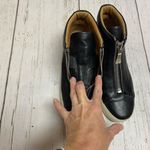 Frye  Lena Zip Up Black Leather High Top Sneaker Photo 5