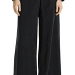 Theory NWT  Cargo Wide Leg Pant Black Fluid Lyocell Sz 10 $375‎ Photo 0