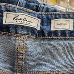 Kancan Baggy Fit Stretch Jeans High Rise Lightly Distressed Denim Blue Size 27 Photo 5