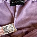 Pretty Little Thing Lavender Ribbed Booty Pajama Shorts Women Size 12 Photo 2
