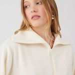 BDG New Leaf Cropped Sweatshirt NWT Size S - White Photo 2