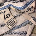 Indigo Rein  size large linen & rayon blend striped romper Photo 6