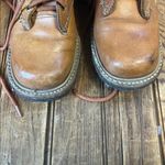 Vintage 1970s women’s Bort Carleton Brown Leather tall Lace Photo 6