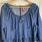 Apple Bottoms Denim Long Sleeve Dress Zippered Back Size 2X Photo 4