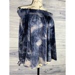 American Eagle Outfitter Off Shoulder Top Womens L Marble Velvet Smock Stretch Photo 1