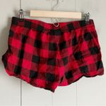 WONDERSHOP Women's Buffalo Plaid 3pc Pajama Shorts Set L Red Size L Photo 4
