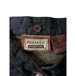 Vintage 90s Premier International Denim Blouse Womens M Removable Collar Pumpkin Blue Size M Photo 6