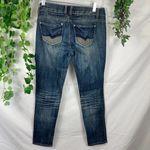 Almost Famous  distressed embroidered skinny jeans 3 Photo 3