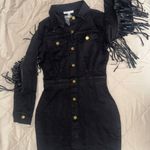 Black denim button Photo 0