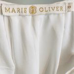 Marie Oliver White Ivory Linen Flutter Sleeve Mini Dress Photo 8