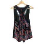 Urban Outfitters  UO Ecote Blue & Pink Floral Velour Tank Top L Photo 2
