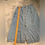 Miou muse long denim jean skirt medium Blue Photo 7