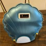 Rare HTF Vintage Cute Tokidoki Unicorn Shell Shaped Zip Small Coin Purse Pouch Blue Photo 1