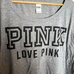 PINK - Victoria's Secret Victoria's Secret Pink Women's M Sleep‎ Long Sleeve Top Grey Loungewear Comfy Photo 1
