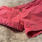 Aeropostale Pink Salmon Midi Twill Shorts Size 2 Photo 15