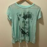 Bethany Mota Mint Boxy Tee Top Photo 0