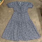 Rebecca Taylor La Vie Willow Bud Prairie Cottagecore Midi Dress Large Photo 3