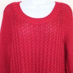 Calvin Klein Jeans Ladies' Crew Neck Sweater in Persian Red sz L Photo 3