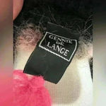 Gennie De Lange $300 Sweater Abstract Flowers New Zealand One of a Kind Black Photo 4