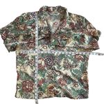 Diane Von Furstenberg VTG 90’s professional business cas Floral romantic botanical button down top 10 Photo 4