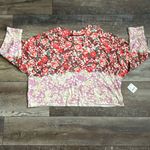 FP Movement Free People Inspire Printed Layer Faded Poppy Red Small NWT Photo 8
