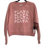 Amuse Society NWT‎  Playa Sweatshirt Fleece Crewneck Size Medium Photo 0