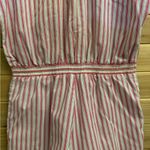 Vintage 60’s Alternating Current Size Medium Pinstripe Collared Romper Pink Photo 10
