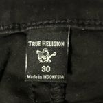 True Religion Halle Single Needle Mid Rise Super Skinny Black Jeans Size 30 Photo 9