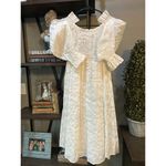 Cult Gaia Simona Ruffled Off The Shoulder Midi Dress Off White Womens Size 0 Photo 7