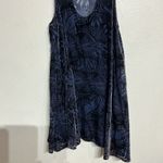 Free People Blue Combo ELLIE Velvet Burnout Mini Swing Dress Sz XS Photo 3