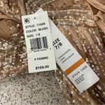 Jump NWT  Apparel Sequin Lace Up Back Spaghetti Strap Formal Gown Champagne Blush Photo 11