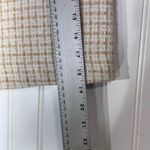 Marc New York NWT Tweed Mini Skirt Size 10 Latte White Preppy Academia Chic Photo 2